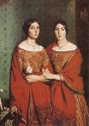 Theodore Chasseriau The Sisters of the Artist Sweden oil painting artist